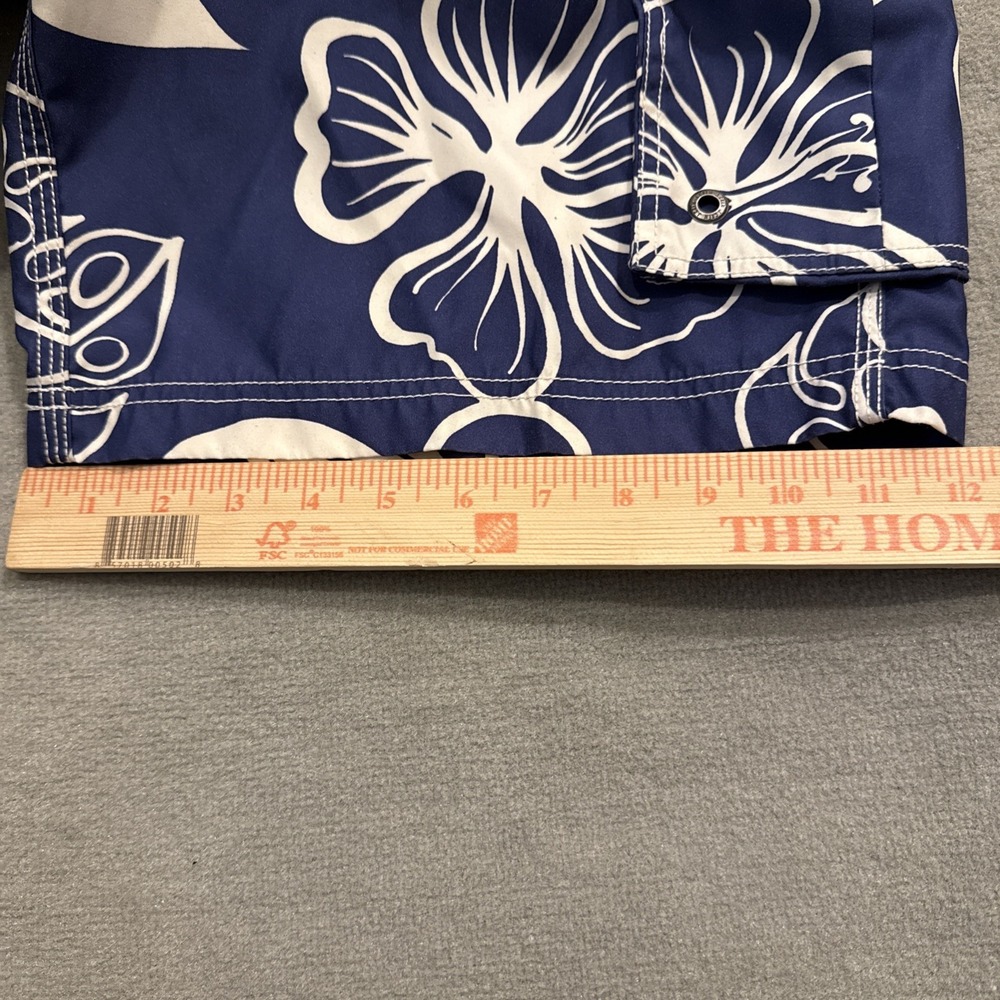 J. Crew Original Swimwear Floral Trunks Mens Size 32 Hawaiian Cruise Tropical - Picture 10 of 11